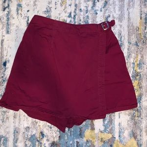 Maroon Skort